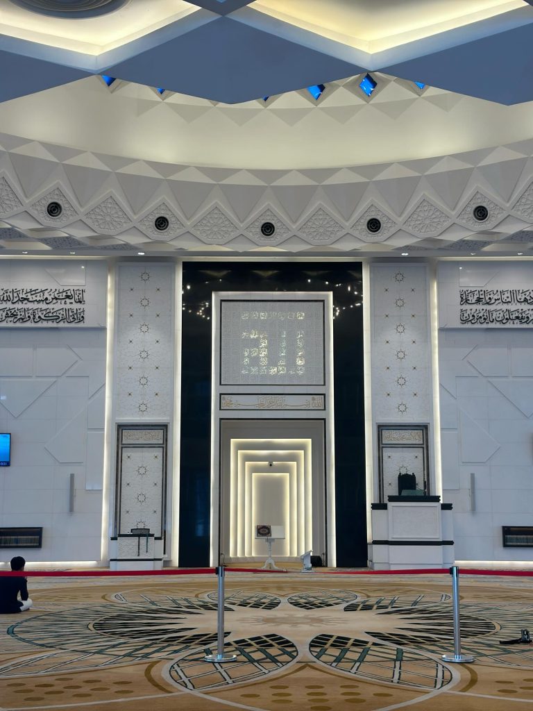 beautiful mosque interior in kuala lumpur